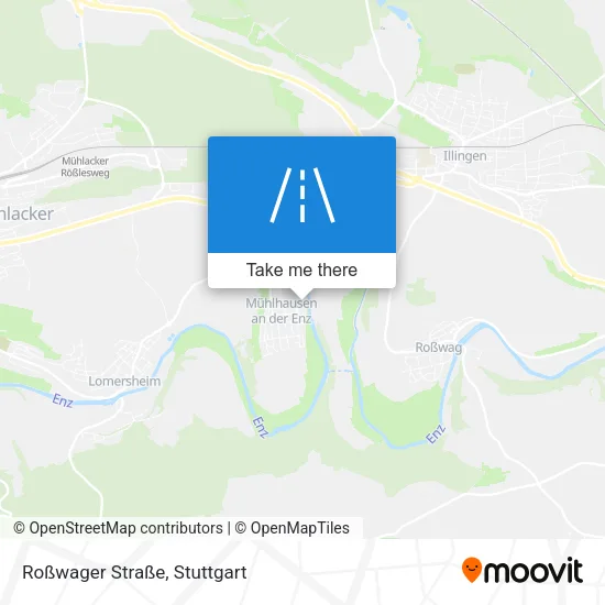 Карта Roßwager Straße