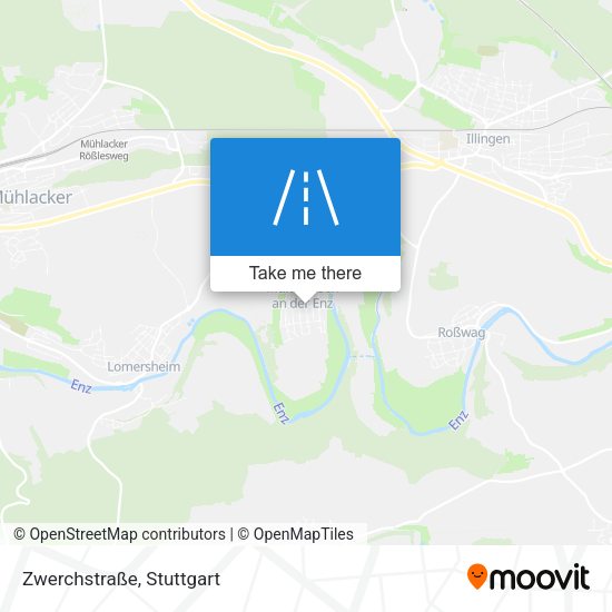Карта Zwerchstraße