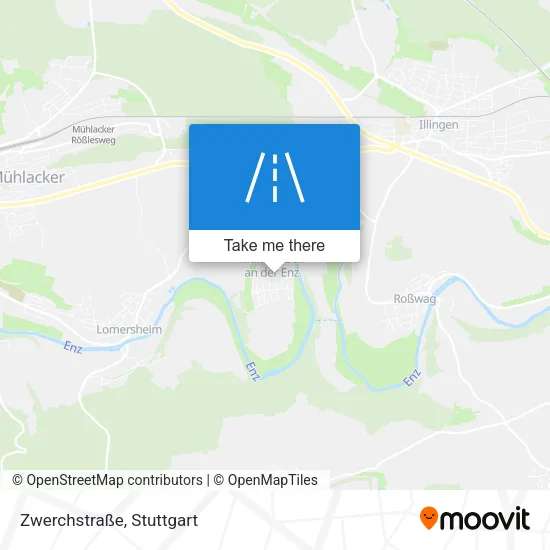 Карта Zwerchstraße