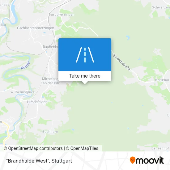 "Brandhalde West" map