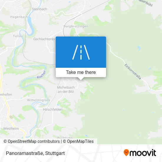 Карта Panoramastraße