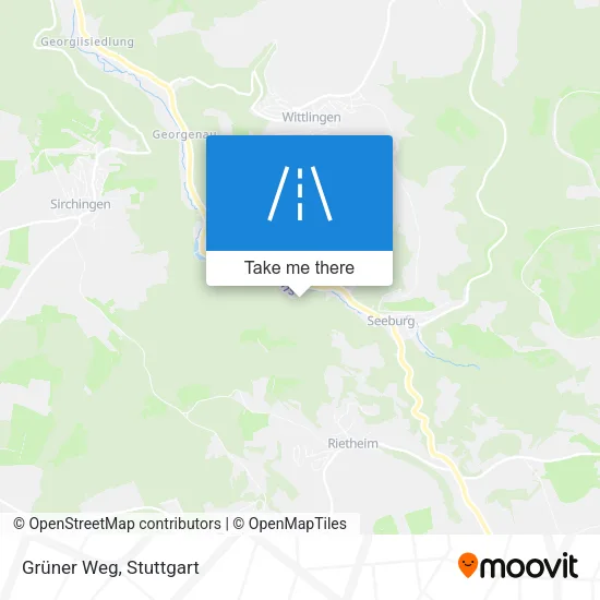 Grüner Weg map