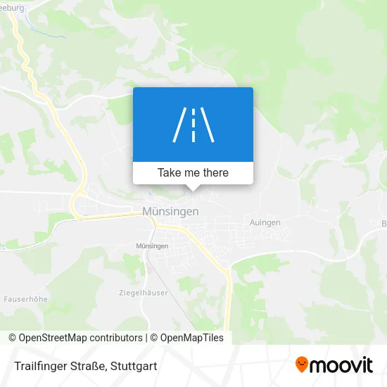 Карта Trailfinger Straße