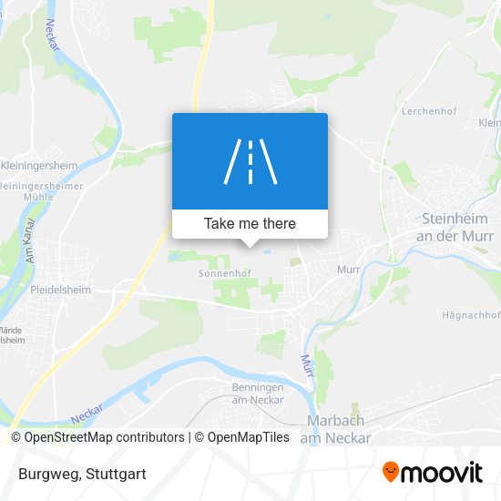 Burgweg map