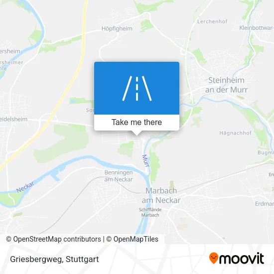 Griesbergweg map