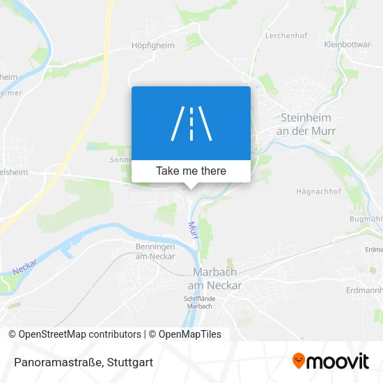Карта Panoramastraße