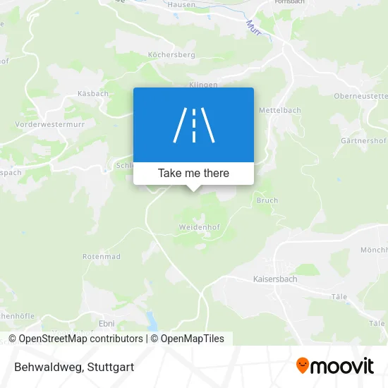 Карта Behwaldweg