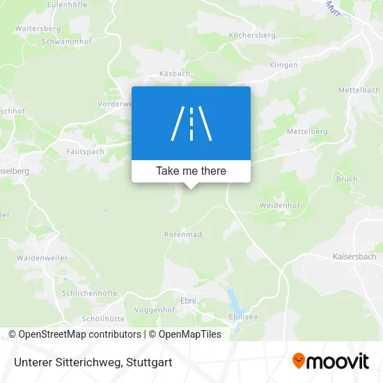 Карта Unterer Sitterichweg