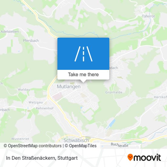 In Den Straßenäckern map