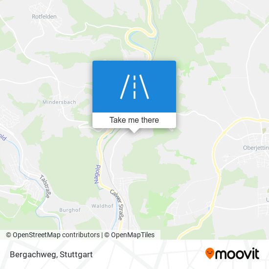 Bergachweg map