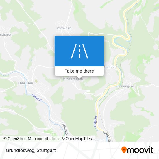 Gründlesweg map