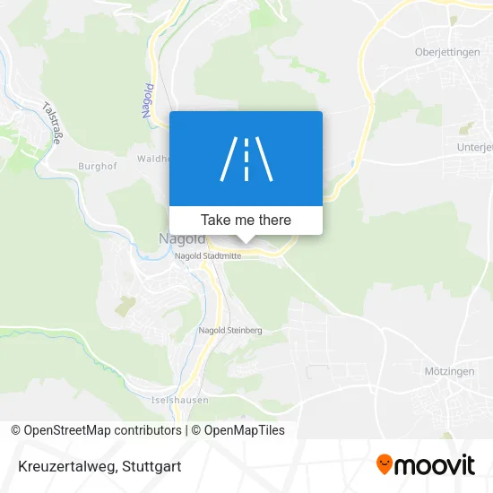 Карта Kreuzertalweg