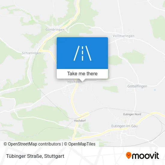 Карта Tübinger Straße