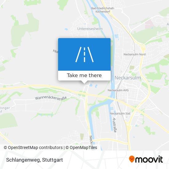 Schlangenweg map