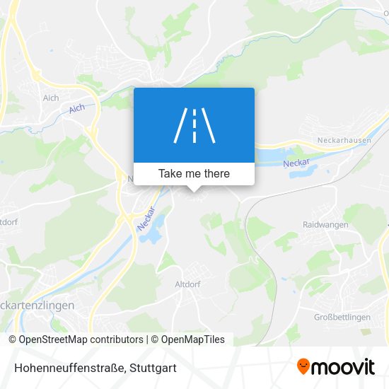 Hohenneuffenstraße map