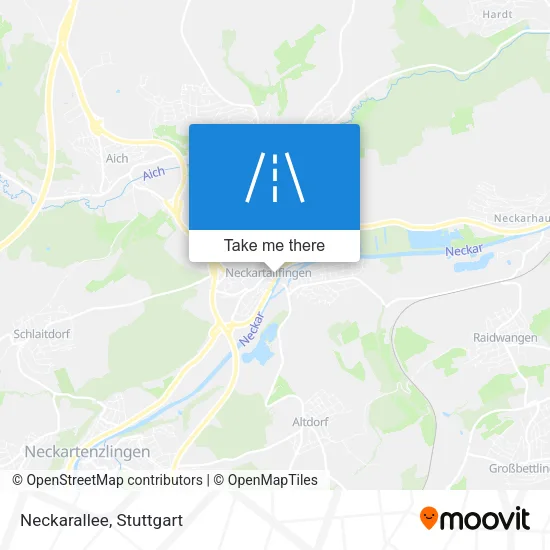 Карта Neckarallee