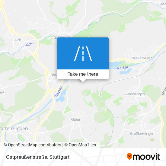 Ostpreußenstraße map