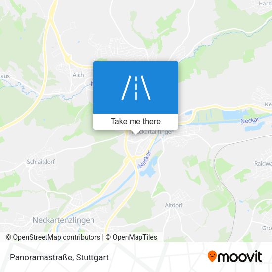 Карта Panoramastraße