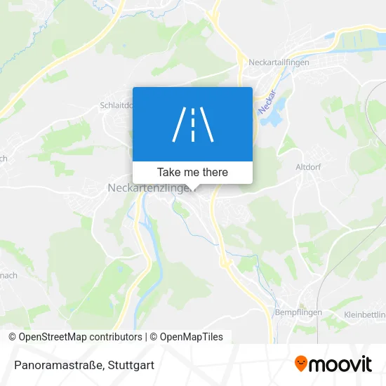 Карта Panoramastraße