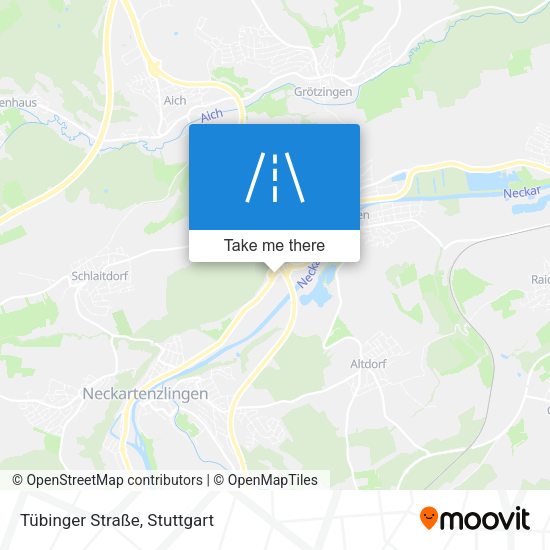 Tübinger Straße map