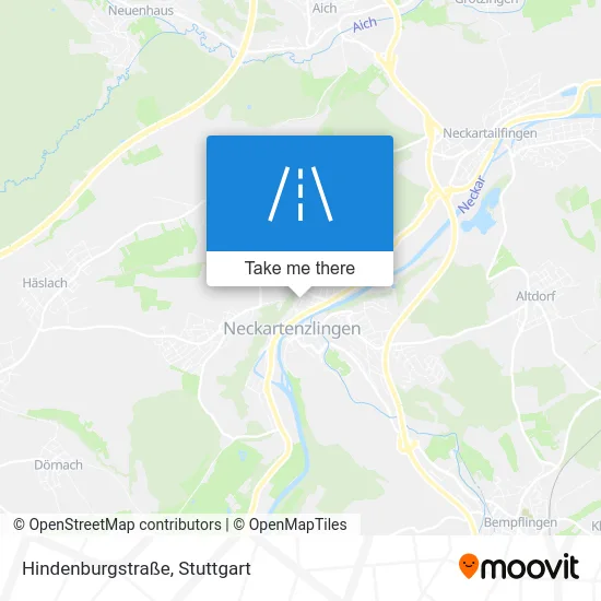 Карта Hindenburgstraße