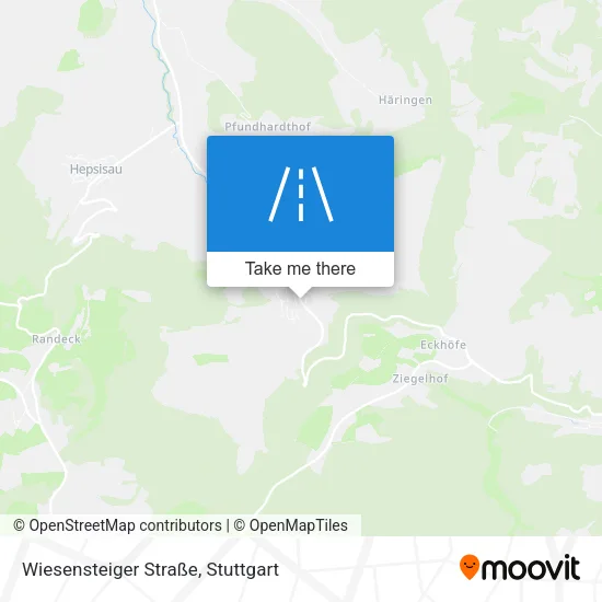 Карта Wiesensteiger Straße