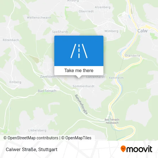 Карта Calwer Straße