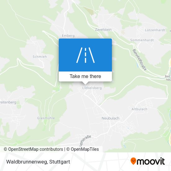 Waldbrunnenweg map