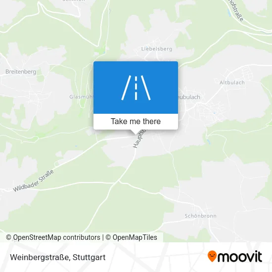 Карта Weinbergstraße