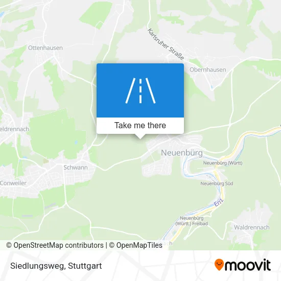 Карта Siedlungsweg