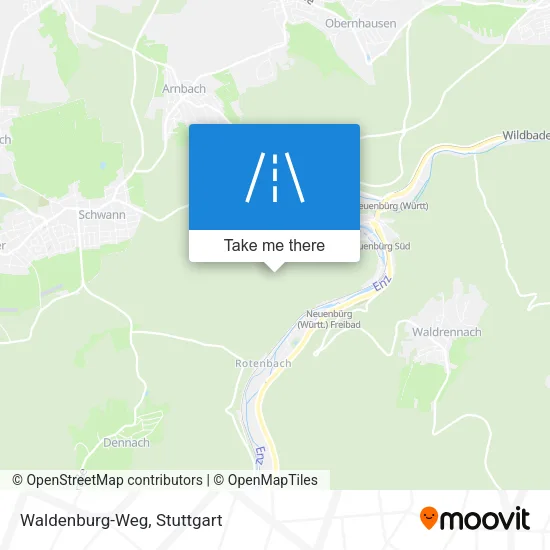 Карта Waldenburg-Weg