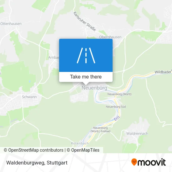 Карта Waldenburgweg