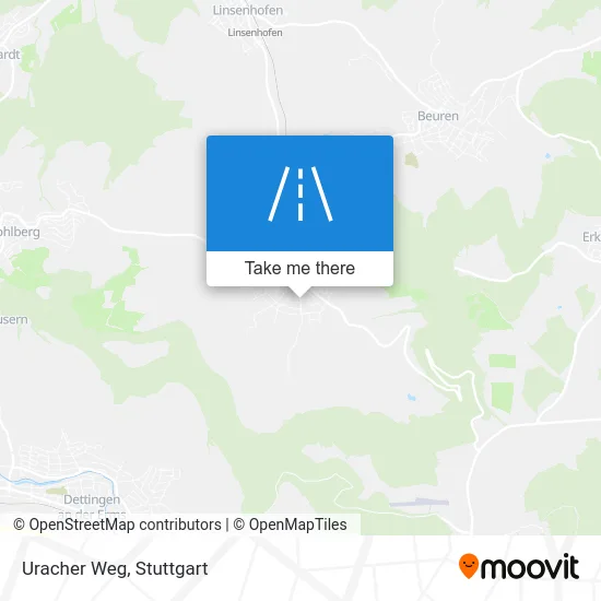 Карта Uracher Weg