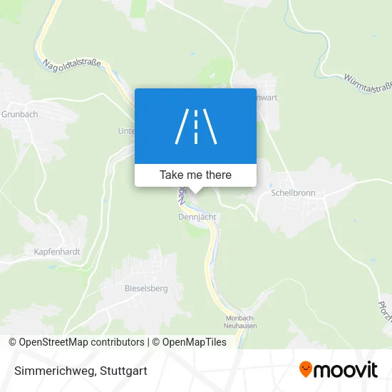 Карта Simmerichweg