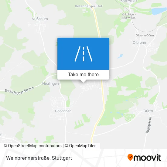 Карта Weinbrennerstraße