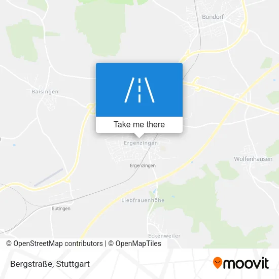Карта Bergstraße