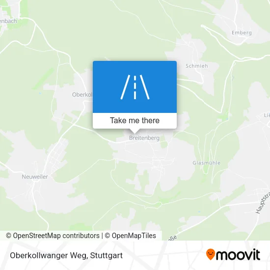 Карта Oberkollwanger Weg