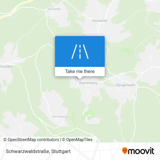 Карта Schwarzwaldstraße