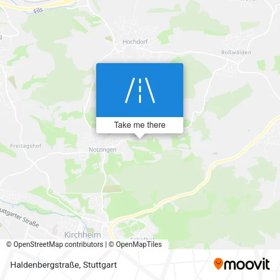 Карта Haldenbergstraße