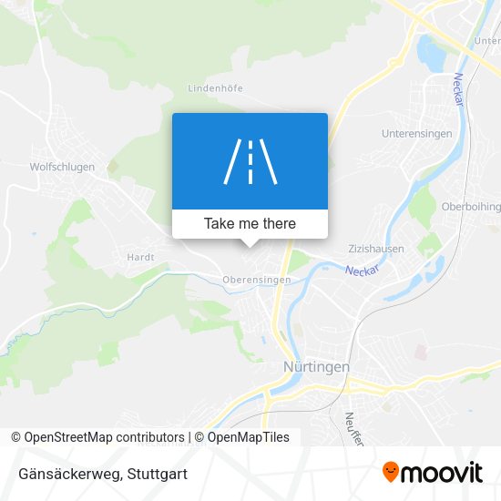 Gänsäckerweg map