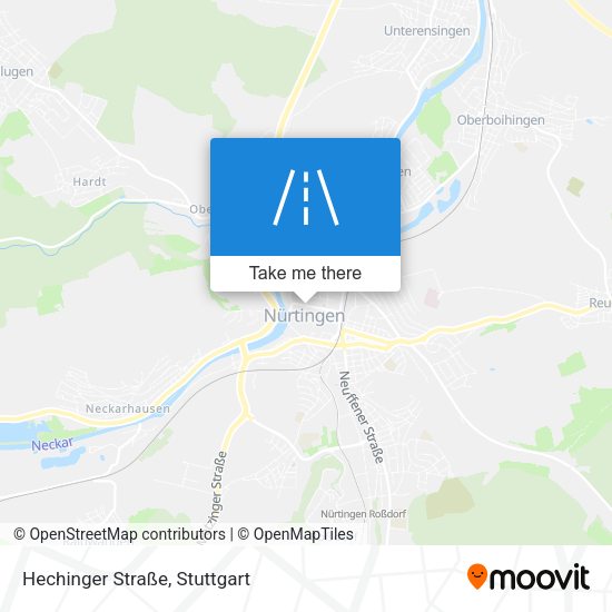 Hechinger Straße map