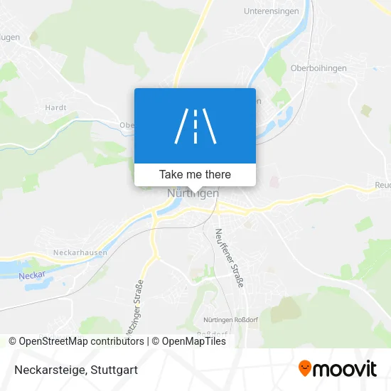 Карта Neckarsteige