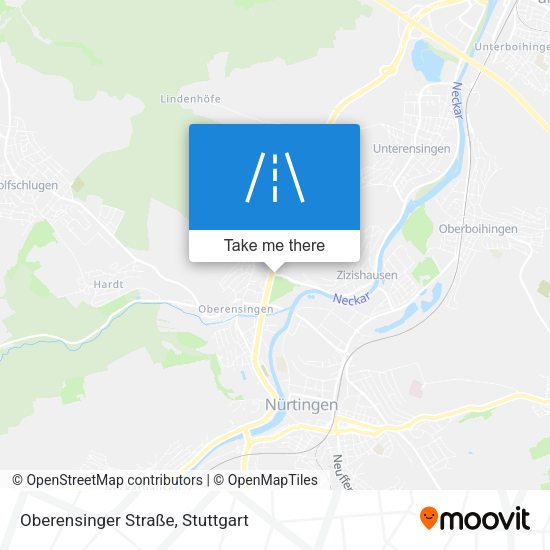 Oberensinger Straße map