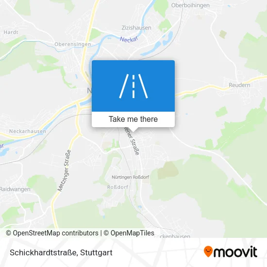 Карта Schickhardtstraße