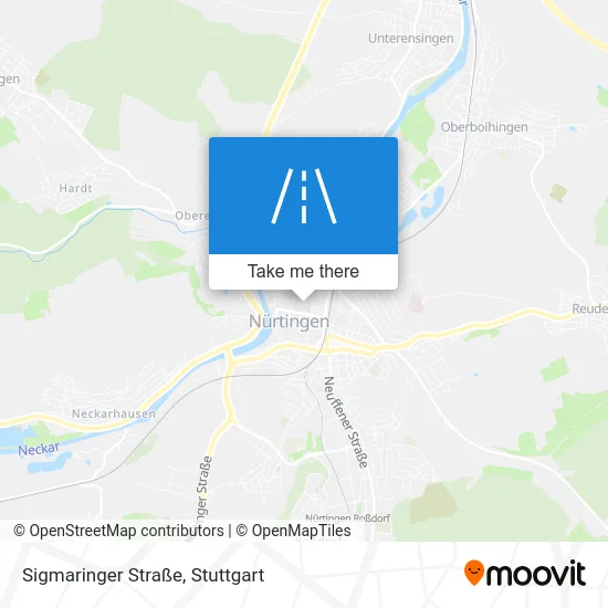 Карта Sigmaringer Straße