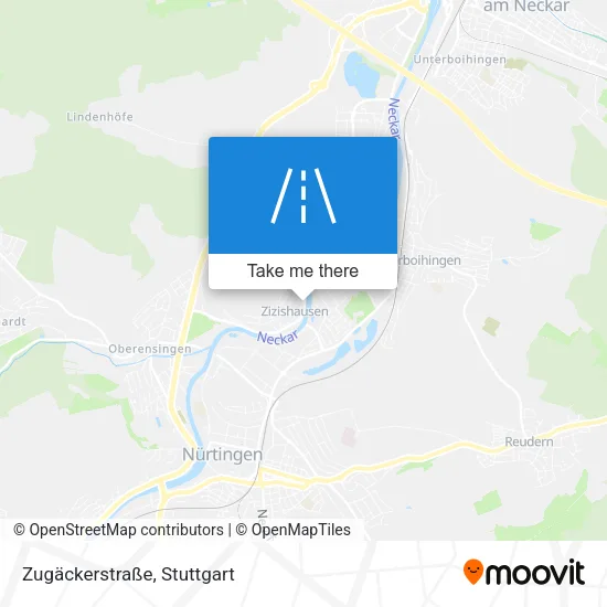 Карта Zugäckerstraße
