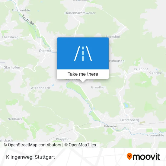 Карта Klingenweg