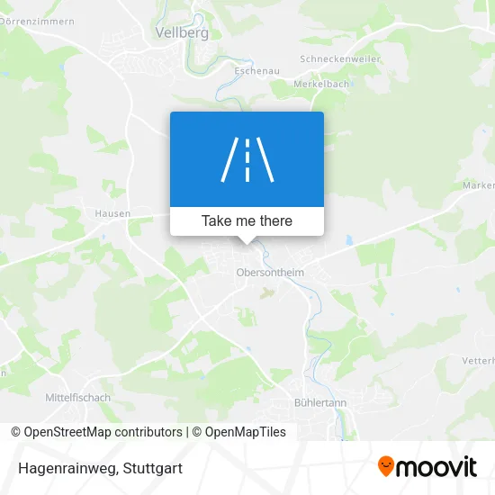 Hagenrainweg map