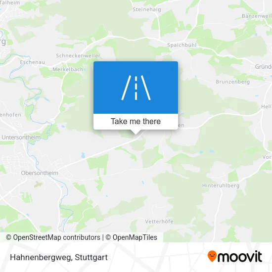 Hahnenbergweg map