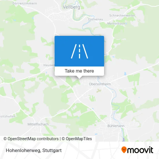Карта Hohenloherweg